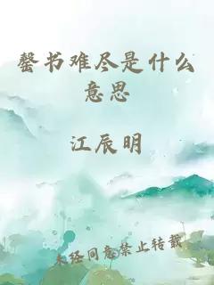 罄书难尽是什么意思